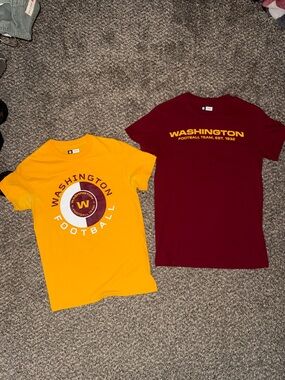 NFL Washington “football team” Apparel Gold Crewneck Tee